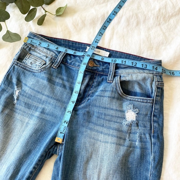 CELLO light wash mid rise distressed denim jeans - Picture 13 of 15